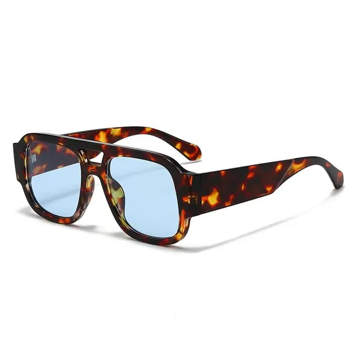 Lunettes de protection 1/4 ensembles rétro grand cadre Double ponts