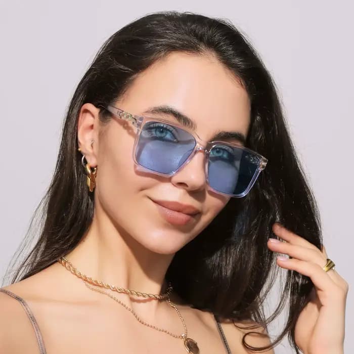 Mode femmes lunettes de soleil Style carré