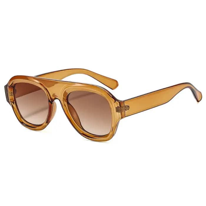 1 Paire de Lunettes de Soleil Aviateur Tendance Grand Format pour Hommes et Femmes – Idéales pour la Conduite et le