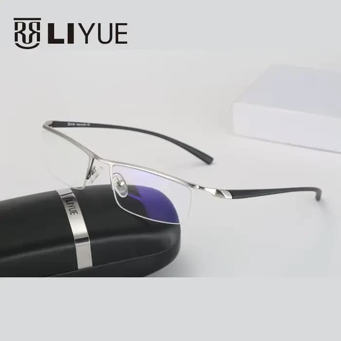 Lunettes optiques avec monture demi-métal pour homme