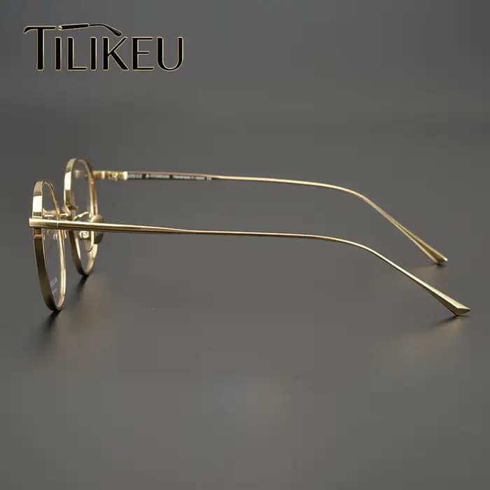 Nouvelle monture de lunettes rétro en titane pur