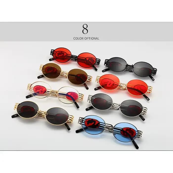 Lunettes de soleil ovales en alliage Mimiyou pour hommes