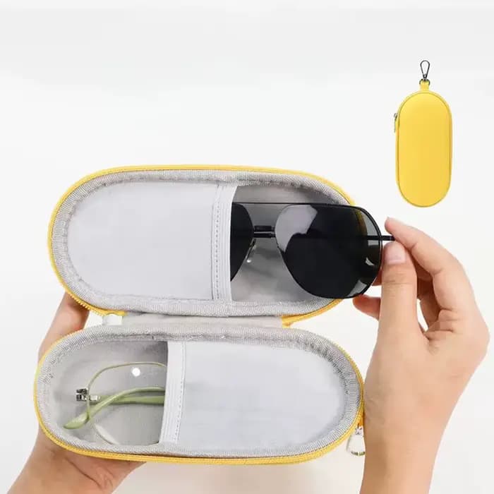 Étui rigide double pour lunettes