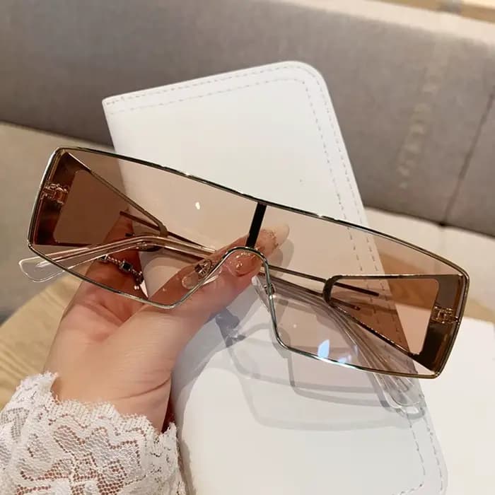 Lunettes de soleil Vintage à grande monture pour femmes et hommes