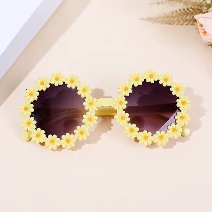 Lunettes de soleil marguerite mignonnes pour enfants