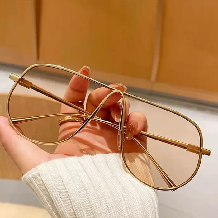 Lunettes de soleil unisexes de style aviateur avec verres dégradés de haute qualité