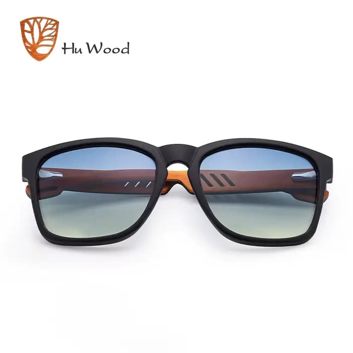 HU WOOD marque Design lunettes de soleil pour hommes à la main zèbre bois