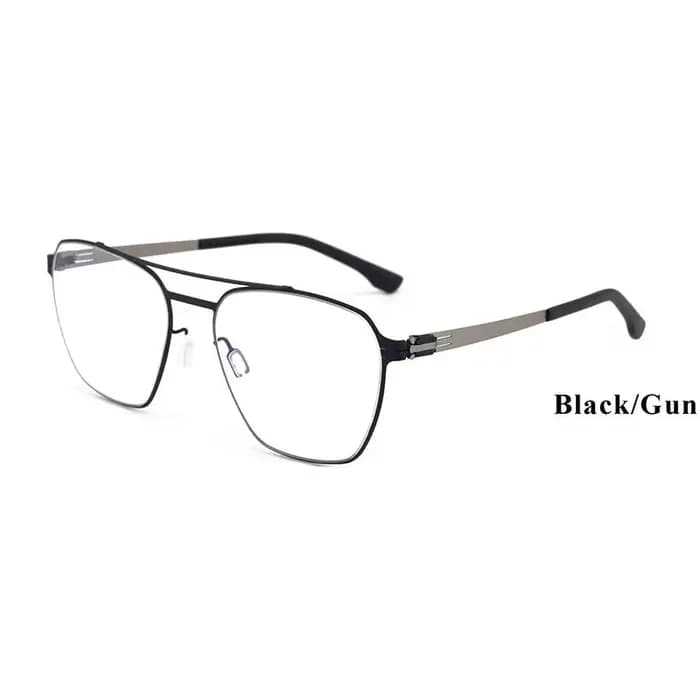 Lunettes optiques en acier inoxydable pour hommes et femmes