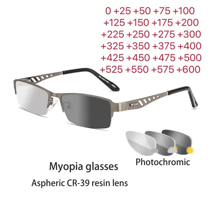 Lunettes photochromiques pour hommes et femmes