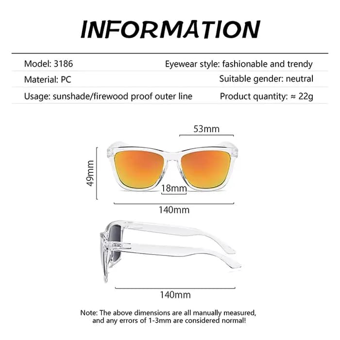 Lunettes de soleil anti-UV pour hommes