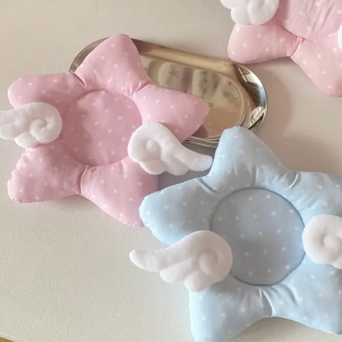 Sous-verre créatif pour bureau, motif Wishcore à pois et ailes d'étoile, sous-verre isolant épaissi en coton, accessoire photo