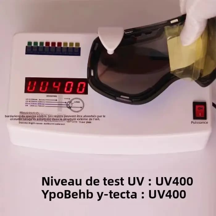 Lunettes de ski à double lentille magnétique