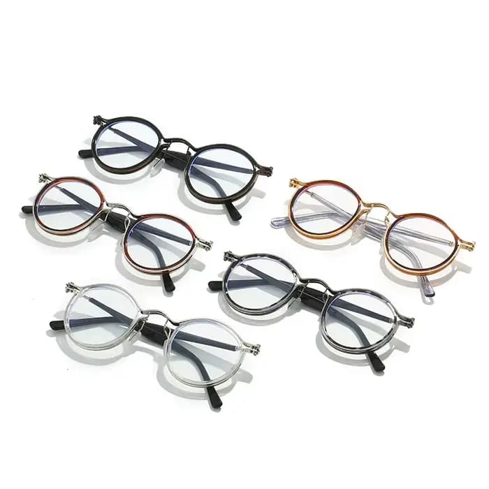 Nouvelles Lunettes Rétro Rondes de Qualité 2025 – Monture en Titane Ultra-légère Faite Main au Japon