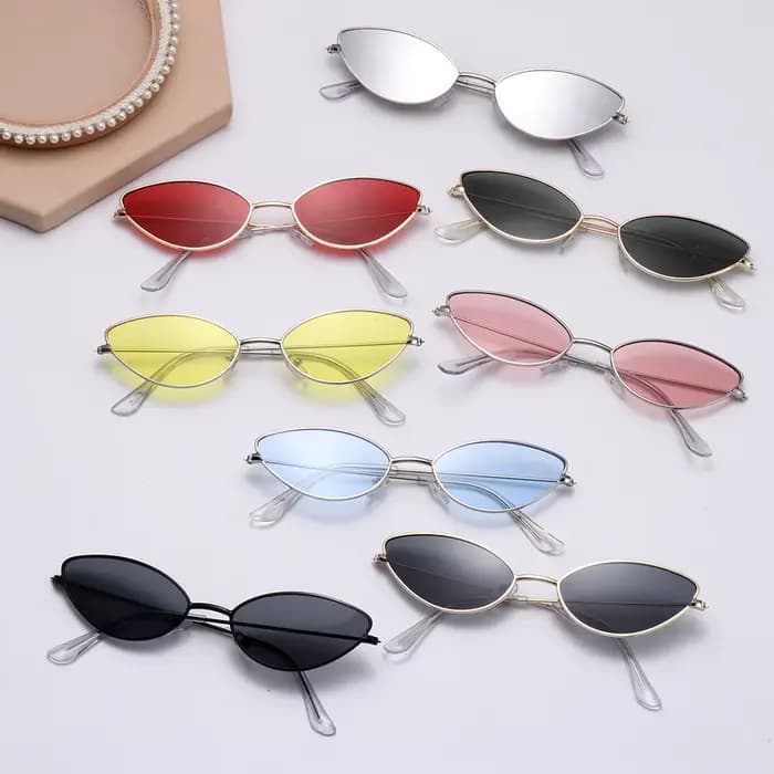 Lunettes de soleil rétro à petit cadre pour femmes