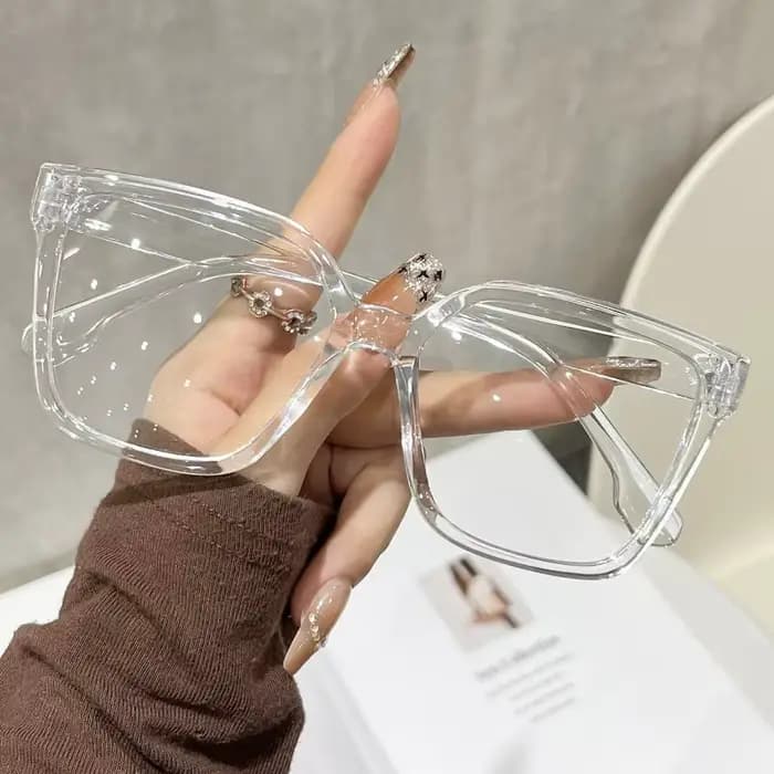 1 paire de lunettes carrées surdimensionnées de style bohème pour femmes