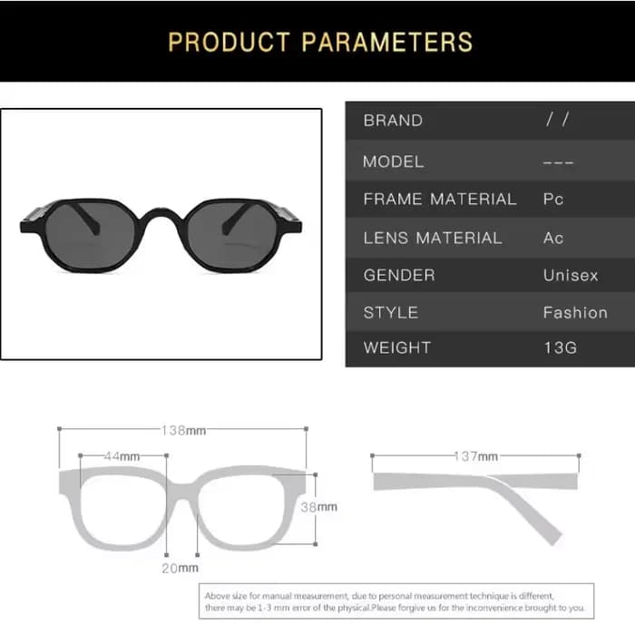 Lunettes de soleil tendance à monture fine et verres Ocean