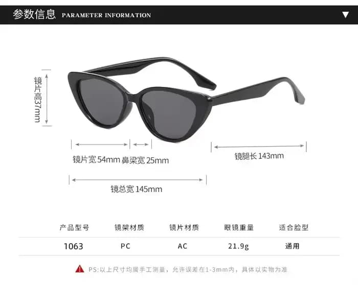 Lunettes de soleil œil de chat rose pour femmes