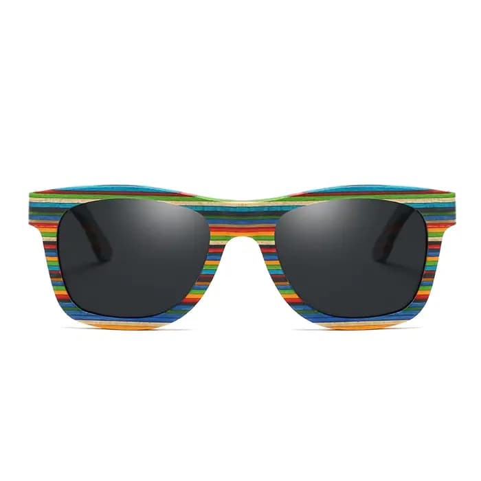 Lunettes de soleil en bois polarisées pour hommes et femmes