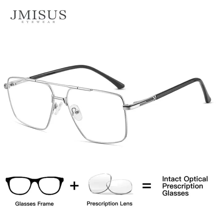 JMISUS 2025 nouveautés aviateur verre de Prescription hommes pilote lunettes progressives mode