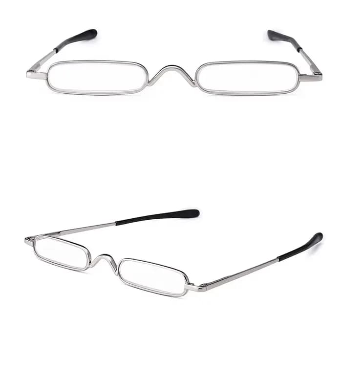 IENJOY petites lunettes de lecture avec boîtier en métal hommes femmes