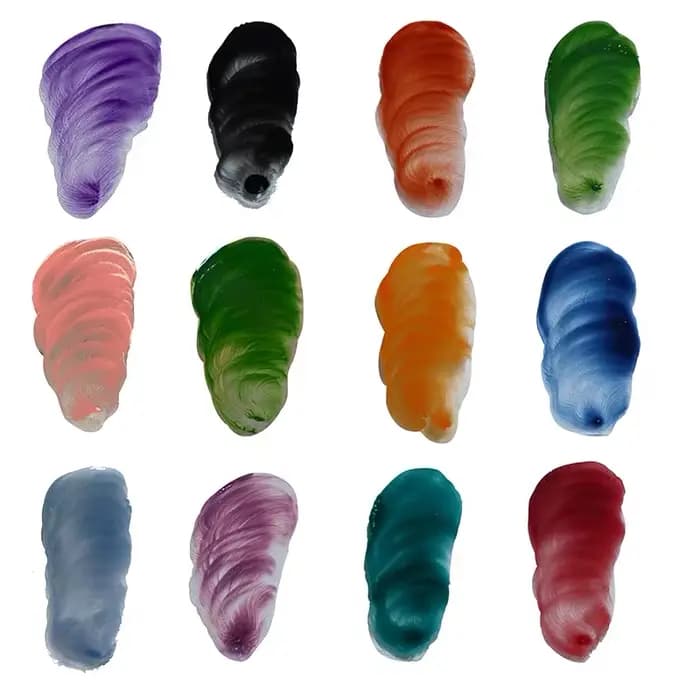 Poudre de glaçure à basse température pour four électrique, 12 couleurs, pour artisanat en verre peint à la main, peinture décorative DIY
