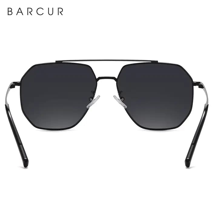 BARCUR lentille carrée en verre hommes lunettes De soleil pour femmes