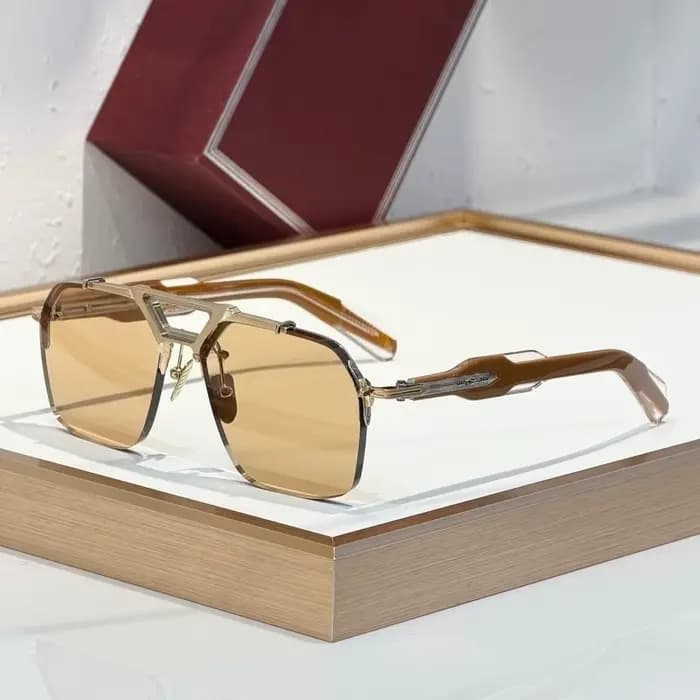 SILVERTON 2026 Lunettes de soleil carrées en titane UV400