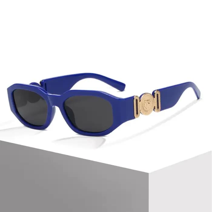 Lunettes de soleil carrées vintage à petit cadre pour hommes et femmes