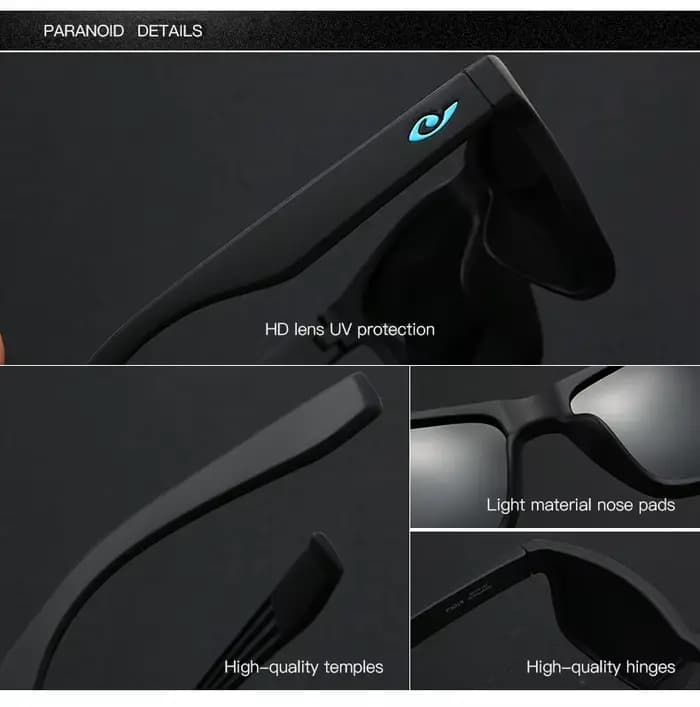 Lunettes de soleil vintage polarisées pour hommes
