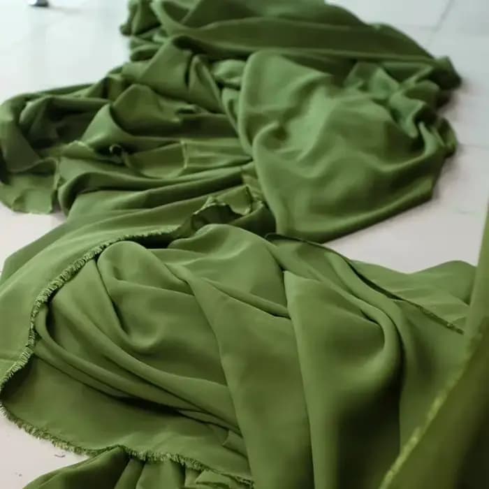 Tissu en mousseline de soie vert olive avocat, drapé en georgette pour robe, jupe, chemise, décoration de rideaux, matériel de bricolage fait main
