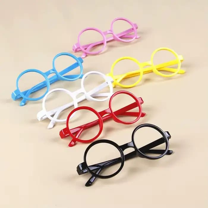 Monture de lunettes en plastique de forme ronde