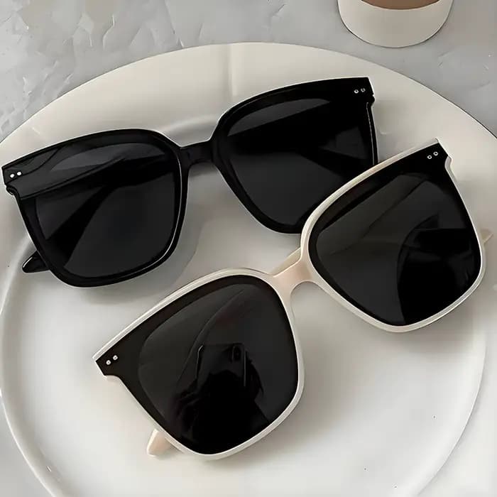 Lunettes surdimensionnées rétro Style Hong Kong pour femmes