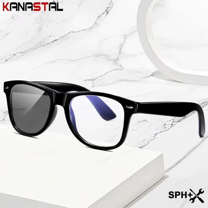 Lunettes photochromiques sur Prescription pour hommes et femmes, verres bloquant la lumière bleue, lecture optique, myopie, monture de lunettes en plastique
