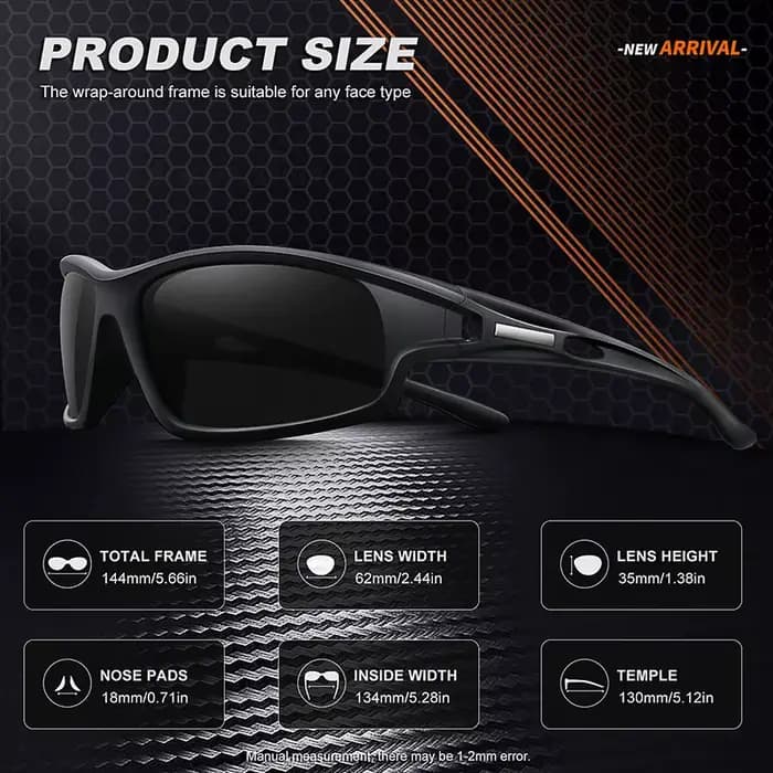 Lunettes de soleil polarisées pour hommes et femmes