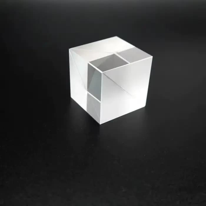 Séparateur de faisceau 10/15/20/30/40/50mm, prisme en verre optique de haute précision, rapport de séparation du Cube R50% T50%