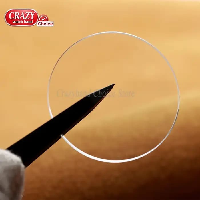 Verre de montre plat de remplacement, épaisseur 1,0/1,5/2,0/2,5/3,0 mm, diamètres 28-38,5 mm, cristal transparent, accessoires 29/30/31/32/34/36 mm