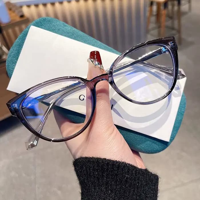 Lunettes bloquant la lumière bleue en forme d'oeil de chat pour femmes