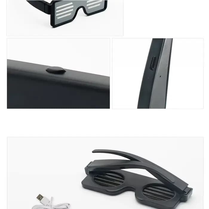 Lunettes décoratives lumineuses à LED pour la nuit