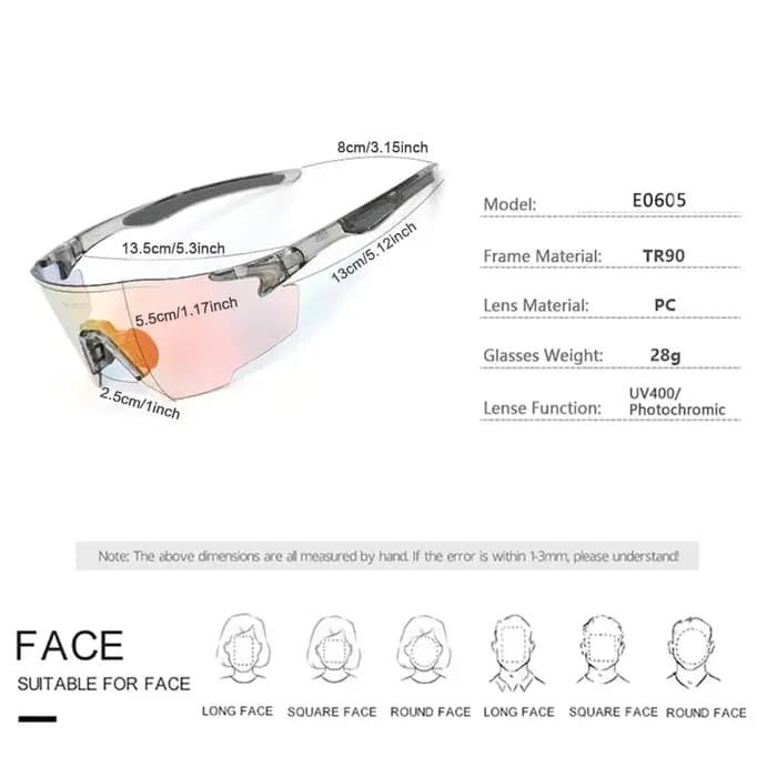 ELICIT nouvelles lunettes de cyclisme polarisées photochromiques hommes femmes