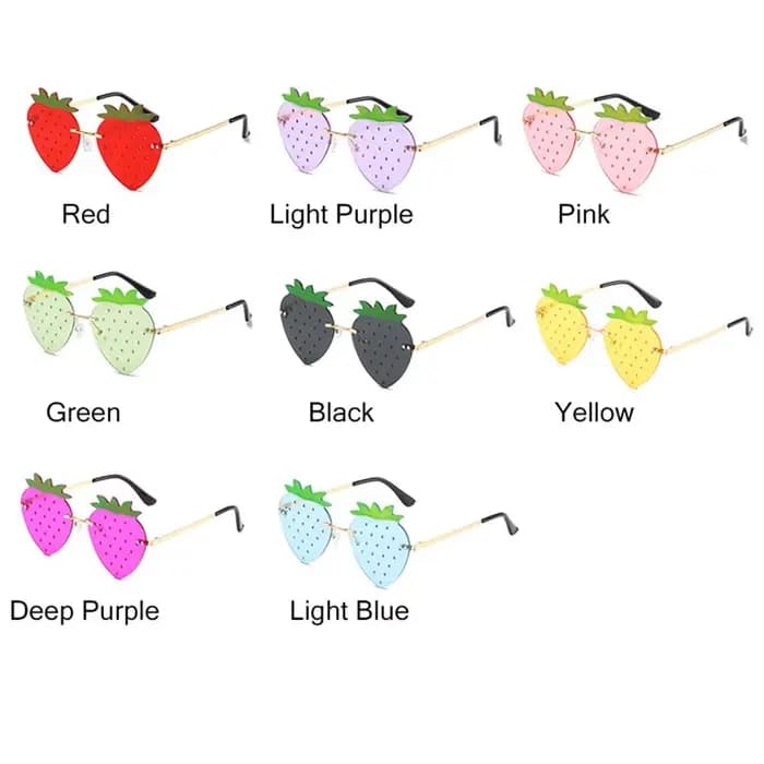 Lunettes de soleil Harvey colorées uniques pour femmes et hommes