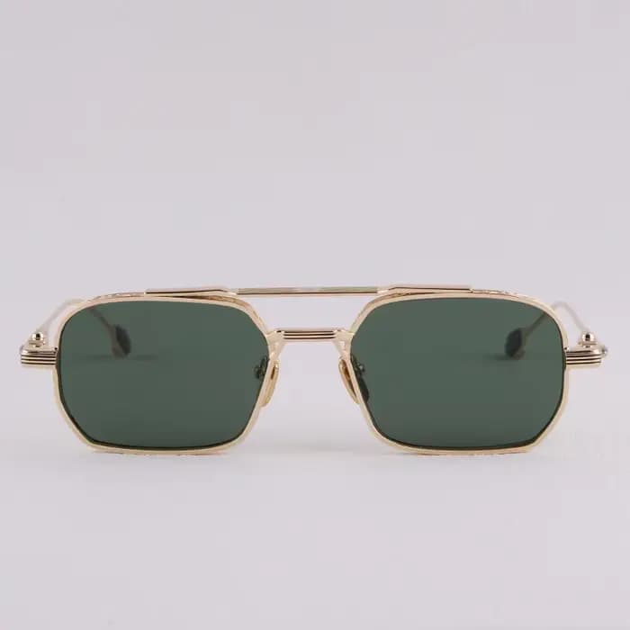 Lunettes de soleil JMM de luxe rétro à monture dorée pour hommes et femmes