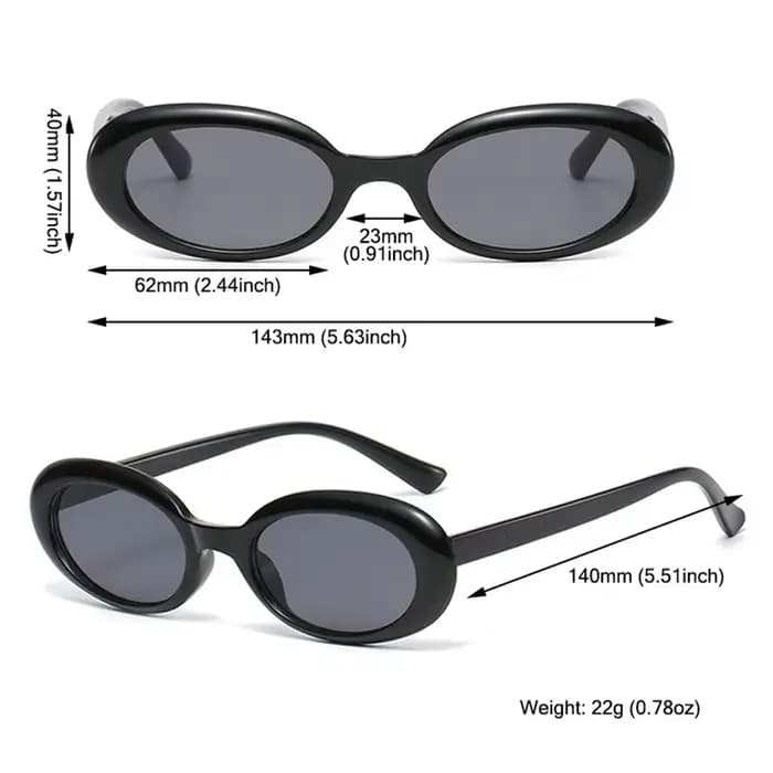 Lunettes de soleil ovales rétro roses pour femmes