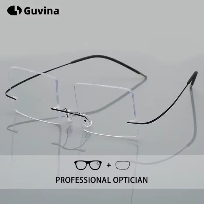 Lunettes sans bords à la mode