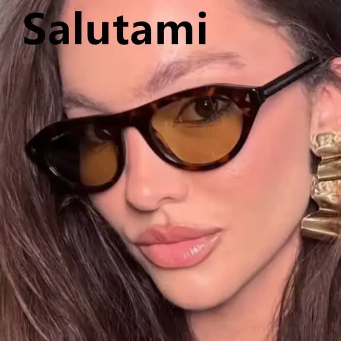 Lunettes de soleil vintage rondes œil-de-chat pour femmes
