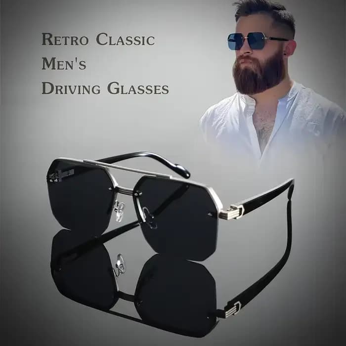 Lunettes classiques à la mode demi-monture pour hommes et femmes – Style vintage