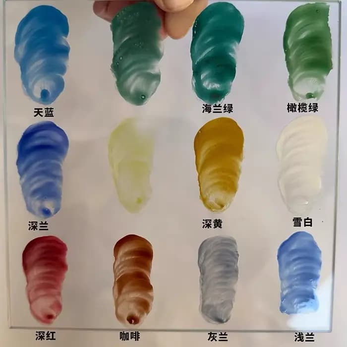 Poudre de glaçure à basse température pour four électrique, 12 couleurs, pour artisanat en verre peint à la main, peinture décorative DIY