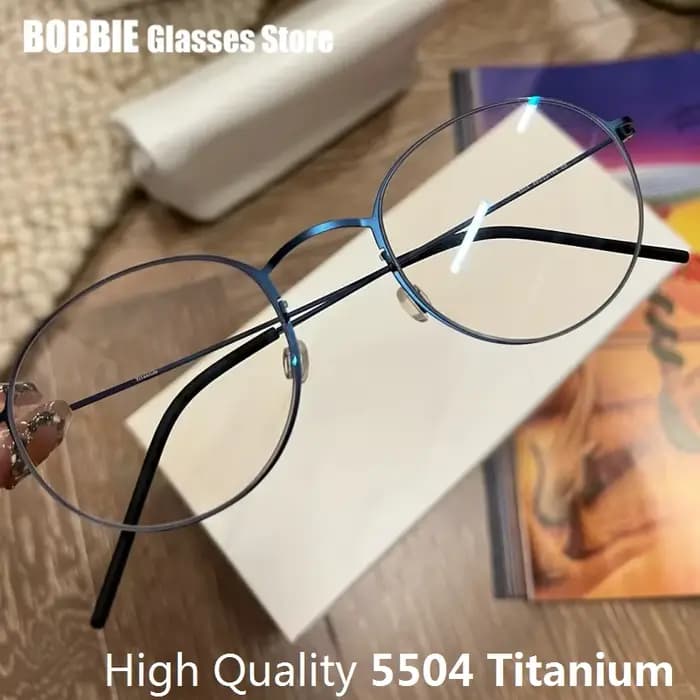 Monture de lunettes ronde classique pour hommes et femmes