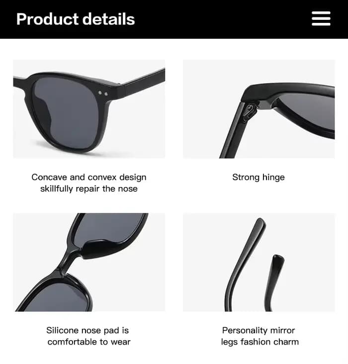 Lunettes de soleil rondes vintage à la mode pour femmes et hommes