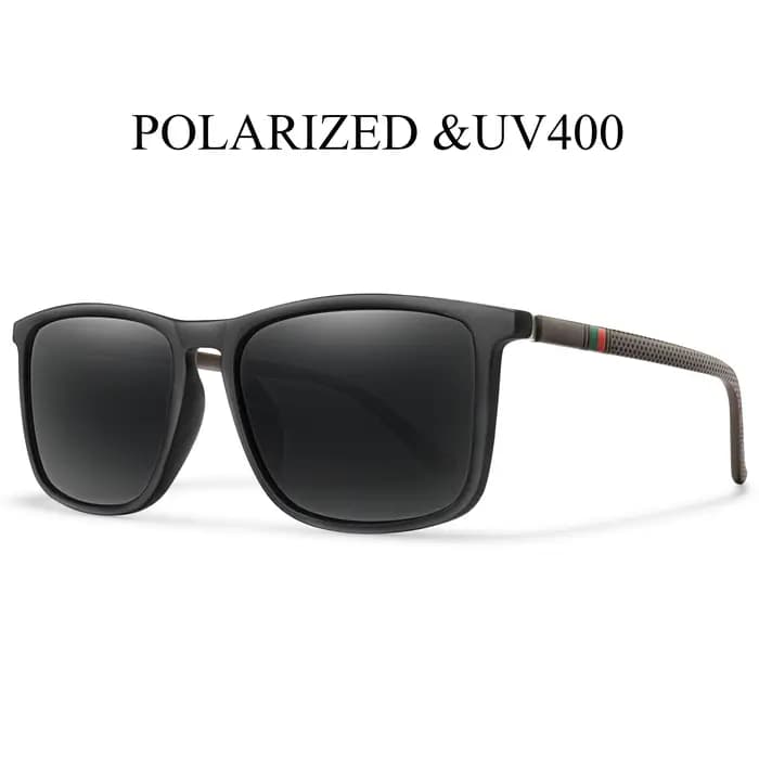 Lunettes de soleil carrées vintage polarisées pour hommes et femmes