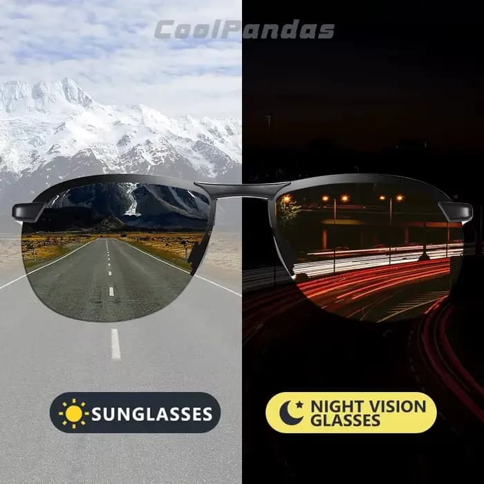 Marque Design photochromique lunettes De soleil polarisées hommes jour